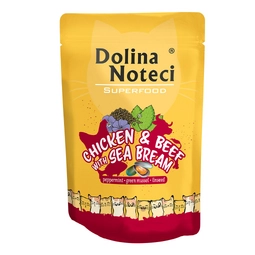 Dolina Noteci Superfood GF Cat Chicken Beef Dorado Pouch 85 g